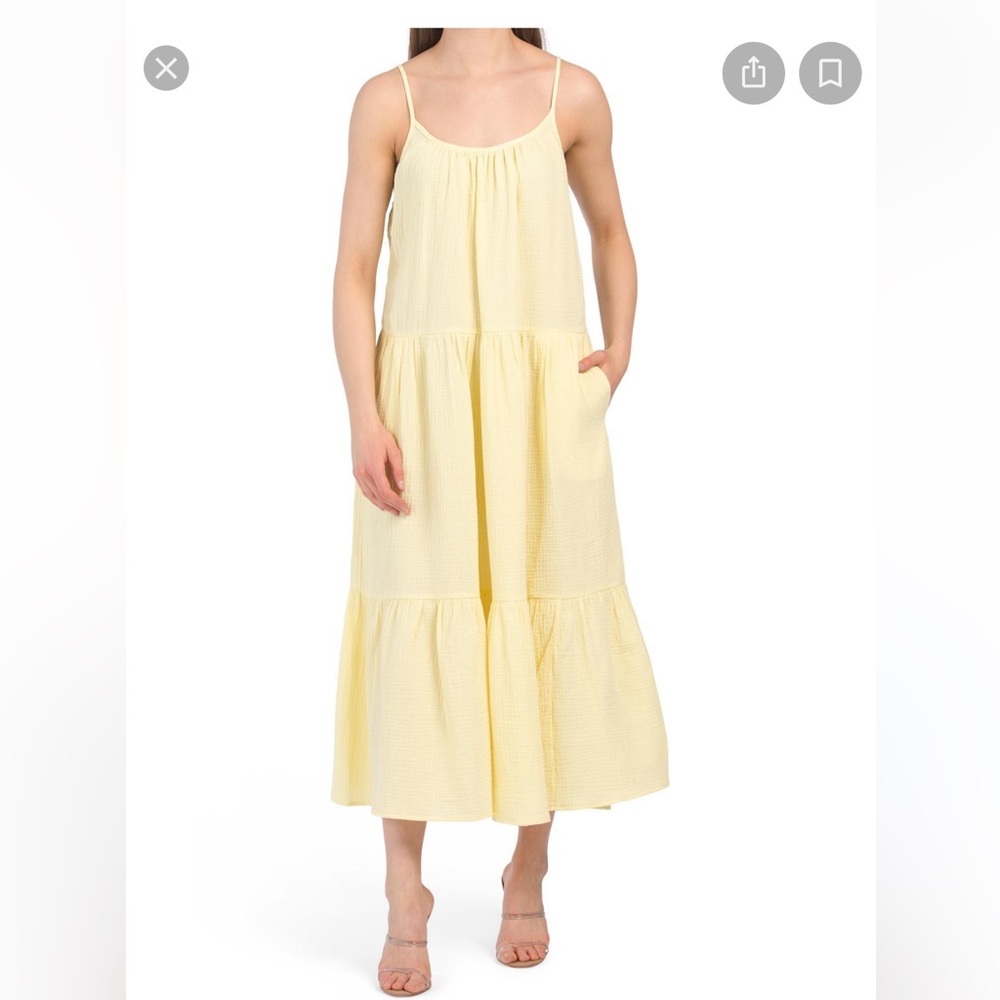 Megaschoni organic cotton maxi dress size medium
